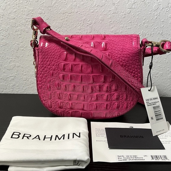 Brahmin Briar PARADISE PINK MELBOURNE Crossbody Shoulder Bag NWT - Picture 4 of 10